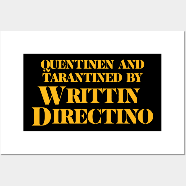 Writtin Directino Wall Art by BURPeDesigns